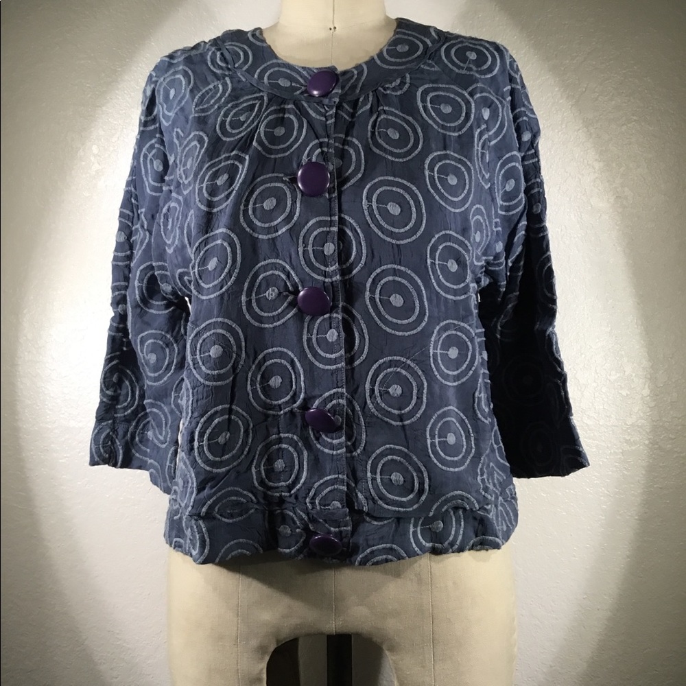 NWT Johnny Was Embroidered Jacket Sz S